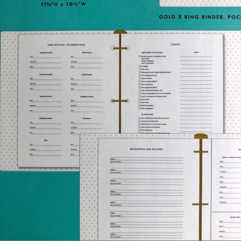 Kate Spade Miss to Mrs Bridal Wedding Planner